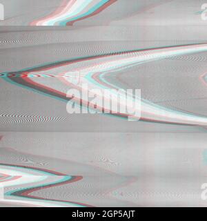 a analog image interference in color Stock Photo