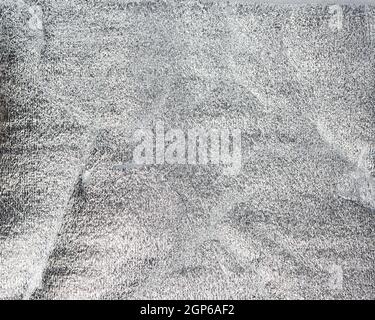 texture of silver insulating material of neoprene and foil, full frame Stock Photo