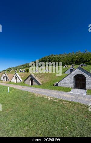 Gombos-hegyi pincesor in Hercegkut, UNESCO site, Great Plain, North Hungary Stock Photo