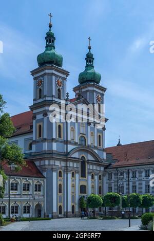 Abbey Basilica, Waldsassen Monastery, year of foundation 1133, Waldsassen, Upper Palatinate, Germany Stock Photo