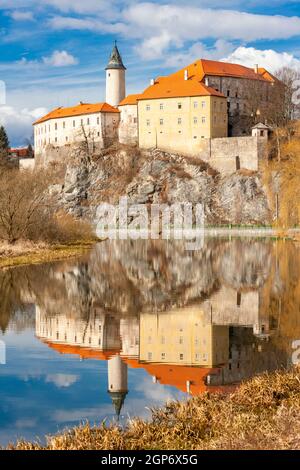 Ledec nad Sazavou castle in central Czech Republic Stock Photo