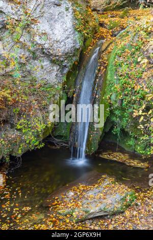 Hajsky waterfall, Slovak Paradise, Slovakia Stock Photo