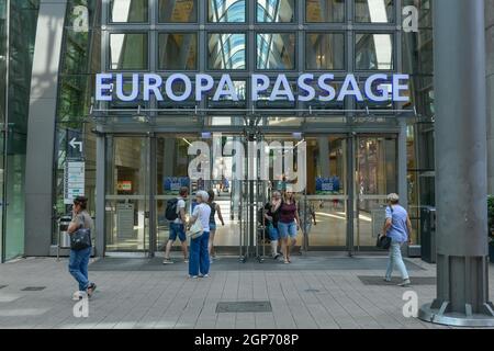 Europa Passage, Ballindamm, Hamburg, Germany Stock Photo