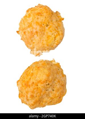 Crab Cakes Isolated on  White Background Stock Photo