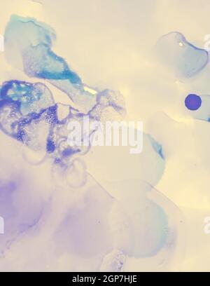 Wedding Invite Template. Pink Pastel Fluid Water. Stock Photo