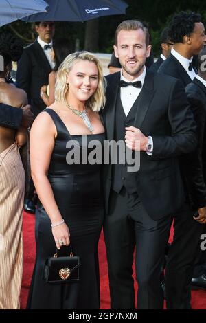 Royal Albert Hall, London, UK. 28th Sep, 2021. Katie Goodland and Harry Kane attends the World Premiere of No Time To Die. Picture by Credit: Julie Edwards/Alamy Live News Stock Photo