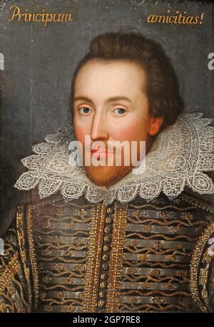 WILLIAM SHAKESPEARE (1564-1616) The Cobbe portrait Stock Photo