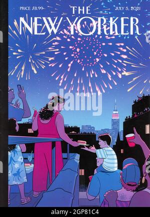 'The New Yorker' Magazine Cover, 5 July 2021 Issue, USA Stock Photo