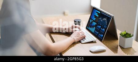 KPI Analytics Dashboard On Business Laptop Or Tablet Stock Photo
