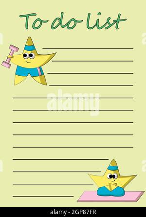 For notebox, planner, daily planner and etc. For paper product. Stock Vector