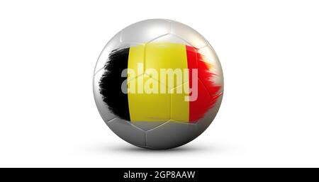 national flag,ball and soccer concepts Stock Photo