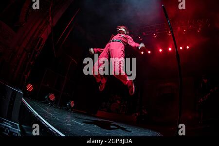 Yungblud at O2 Academy, Bournemouth, UK. 28th Sep, 2021. Credit: Charlie Raven/Alamy Live News Stock Photo