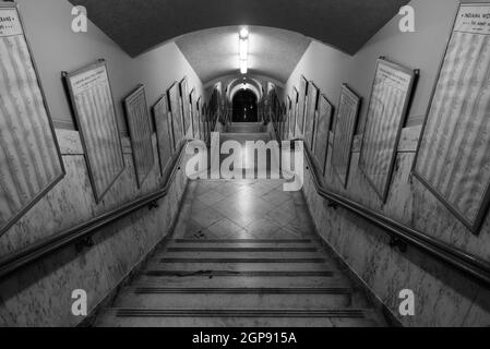 Stairway - World War Memorial - Indianapolis - Indiana Stock Photo