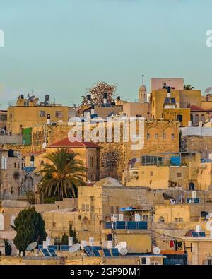 Aerial view of old jersualem city, israel Stock Photo - Alamy