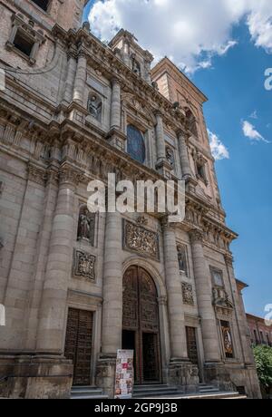 Toledo, Spain, July 2020 - Church of Saint Ildefonso in the city of Toledo, Spain Stock Photo