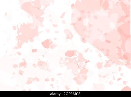 Terrazzo modern abstract template. Pink texture of classic italian flooring. Background made of stones, granite, quartz, marble, concrete. Venetian terrazzo trendy vector backdrop Stock Vector