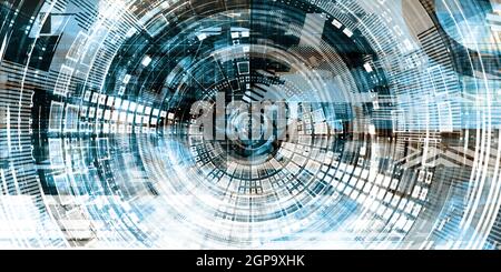 Web Information Technology Art of the Future Stock Photo