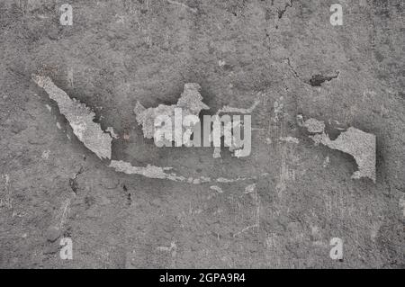 Map of Indonesia on weathered concrete Stock Photo - Alamy