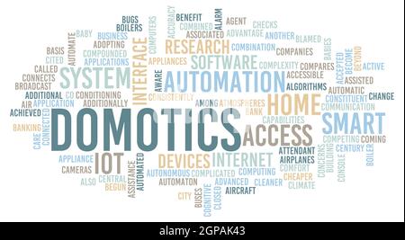 Domotics Home Automation System Solution and Services Stock Photo
