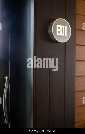 Emergency exit door to outside, stock photo Stock Photo