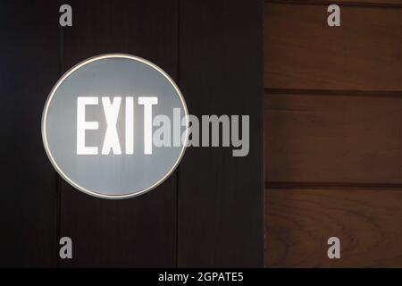 Emergency exit door to outside, stock photo Stock Photo