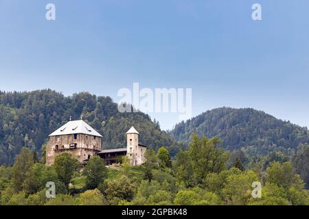 Haimburg castle in Carinthia region, Austria Stock Photo