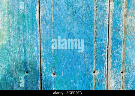 Wooden surface covered with splattered paint. Authentic texture Stock Photo