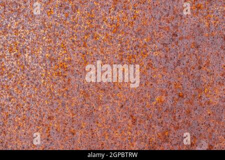 Corroded Metal Rusty Wall Plate Background. Stock Photo