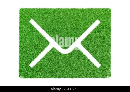 https://l450v.alamy.com/450v/2gpc25c/mail-icon-envelope-made-of-green-grass-isolated-on-white-background-2gpc25c.jpg