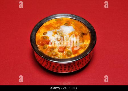 Delicious Indian dish known as Navratan Shahi Korma Stock Photo