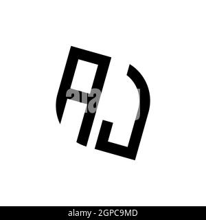 AI logo with golden diamond shape style vector, monogram geometric golden shape style isolated in black background Stock Vector