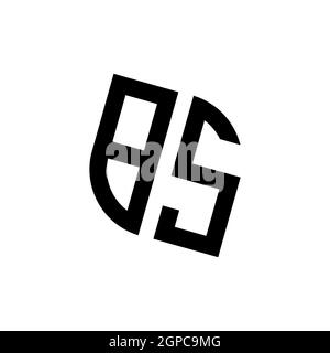BQ logo with golden diamond shape style vector, monogram geometric golden shape style isolated in black background Stock Vector