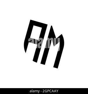 AL logo with golden diamond shape style vector, monogram geometric golden shape style isolated in black background Stock Vector