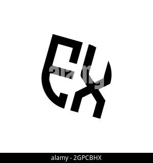 EQ logo with golden diamond shape style vector, monogram geometric golden shape style isolated in black background Stock Vector