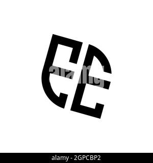 EA logo with golden diamond shape style vector, monogram geometric golden shape style isolated in black background Stock Vector