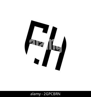 FC logo with golden diamond shape style vector, monogram geometric golden shape style isolated in black background Stock Vector