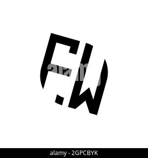 FO logo with golden diamond shape style vector, monogram geometric golden shape style isolated in black background Stock Vector