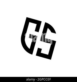 GL logo with golden diamond shape style vector, monogram geometric golden shape style isolated in black background Stock Vector