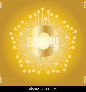 Crypto vector illustration Stock Vector