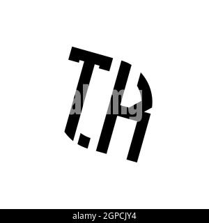 TK logo with geometric shape vector monogram design template isolated on white background Stock Vector