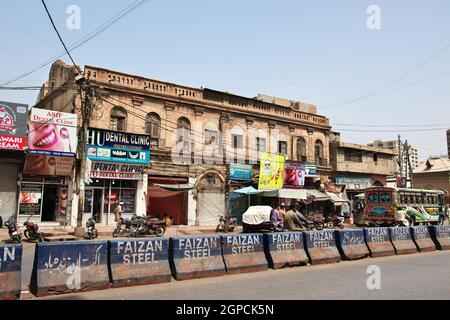 The vintage house in the center of Karachi, Pakistan Stock Photo