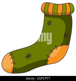 Flat icon illustration of thanksgiving day items. Stock Vector