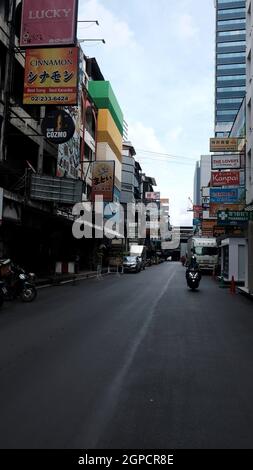 Pandemic Lockdown Patpong Road Area Business Closed Stock Photo