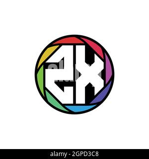 ZX logo monogram emblem style with shield shape design template ideas ...