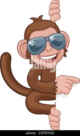 Animal Funny Cool Monkey Ape with sunglasses monke by sytacdesign on  DeviantArt