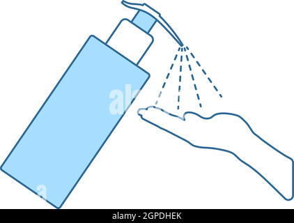 Dispenser Of Liquid Soap Icon Stock Vector