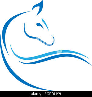 Horse logo icon design template vector Stock Vector