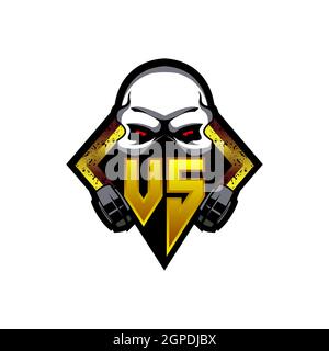 YZ Logo ESport Gaming Initial with Blue Light Color design vector template Stock Vector