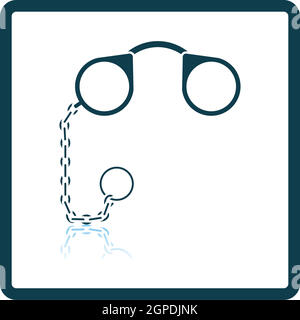 Pince-Nez Icon Stock Vector