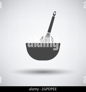 Corolla Mixing In Bowl Icon Stock Vector